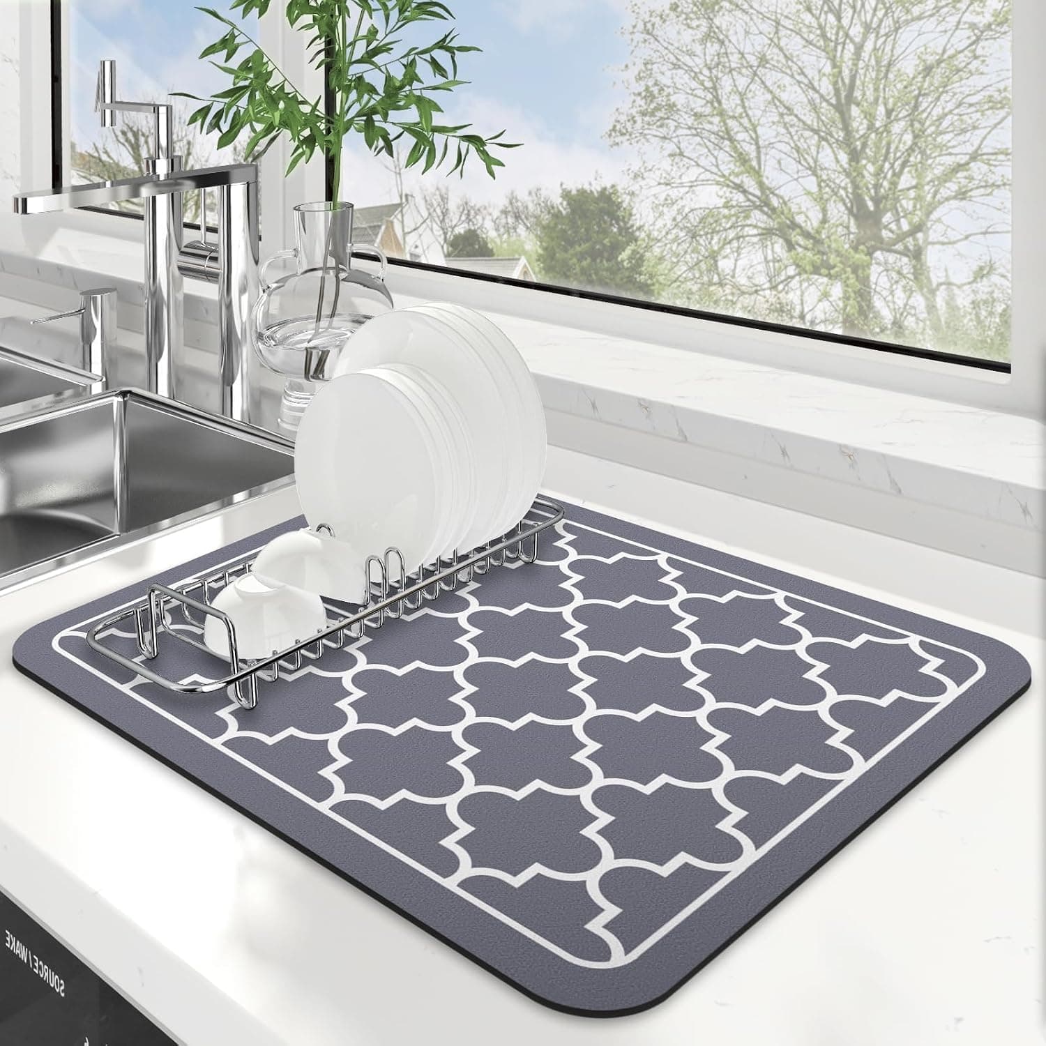 WISELIFE Absorbent Drying Mat, 15 x 18 in