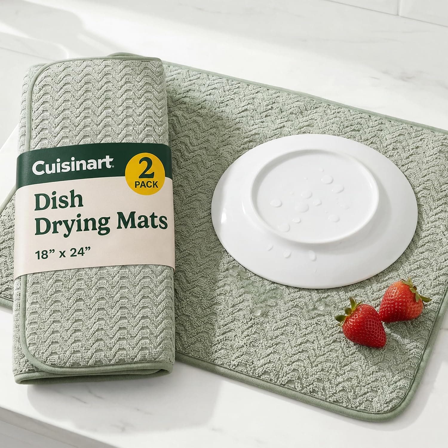 Cuisinart XL Drying Mat, 2-pack, 18 x 24 in
